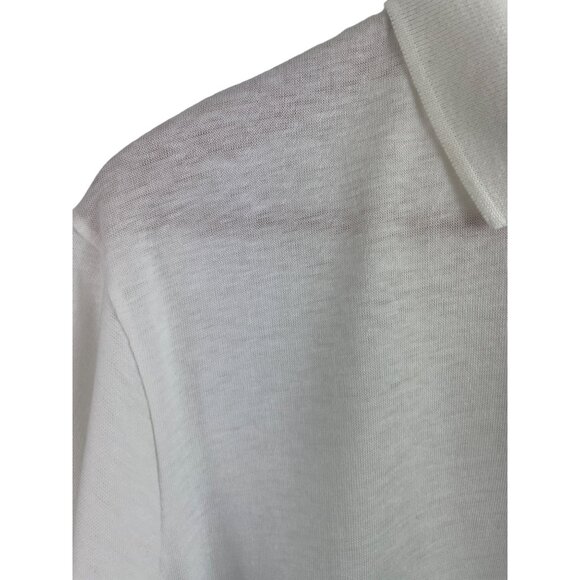 Vintage Corvette White Polo Shirt Mens Size Medium Short Sleeve Mallard Creek - Picture 4 of 10